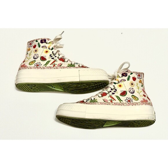 Converse Chuck Taylor Platform Womens 6.5 Shoe Canvas Egret Sneaker High A06063C - Picture 5 of 11